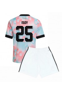 Belgia Nathan Ngoy #25 Jalkapallovaatteet Lasten Vieraspeliasu MM-kisat 2026 Lyhythihainen (+ Lyhyet housut)
